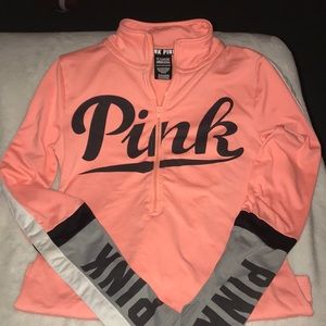 Pink orange pullover polyester